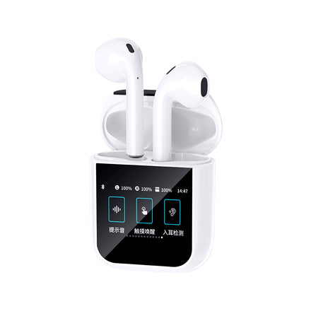 WiWU T24 Wireless Earbuds with Screen Bluetooth 6.0 4.5H Music Type-C Charging Ear Detection
