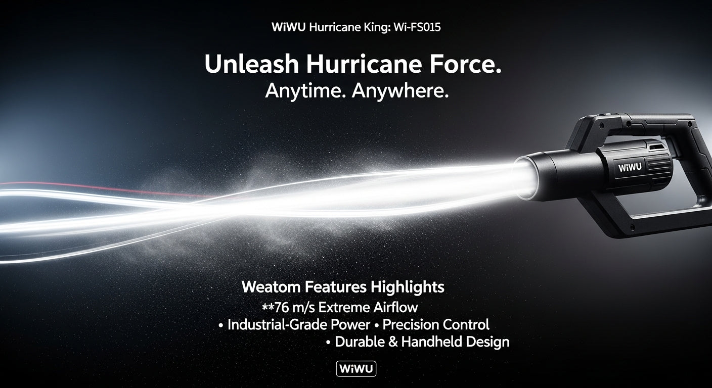 WiWU FS015 Hurricane King Review: 130K RPM Power Blower