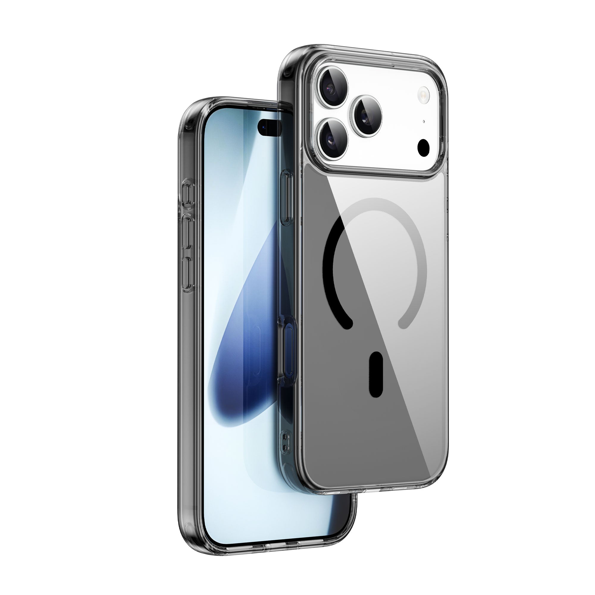 WiWU  IShield Pro MCC-101  Magnetic Clear Case 2.5mm Thick PC TPU Shell Strong Mag-Charge Support for IP17 Series
