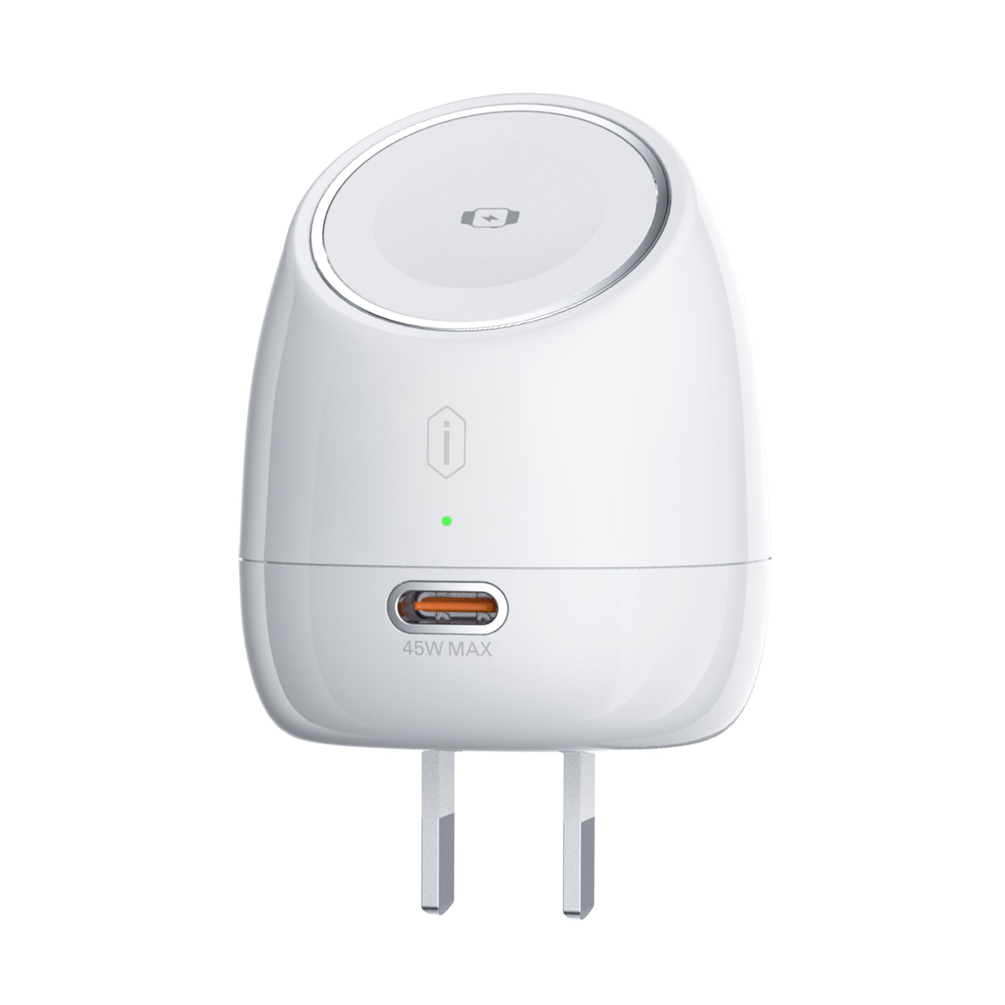 WiWU CHG600 Mini 45W GaN Charger with 5W Watch Charger