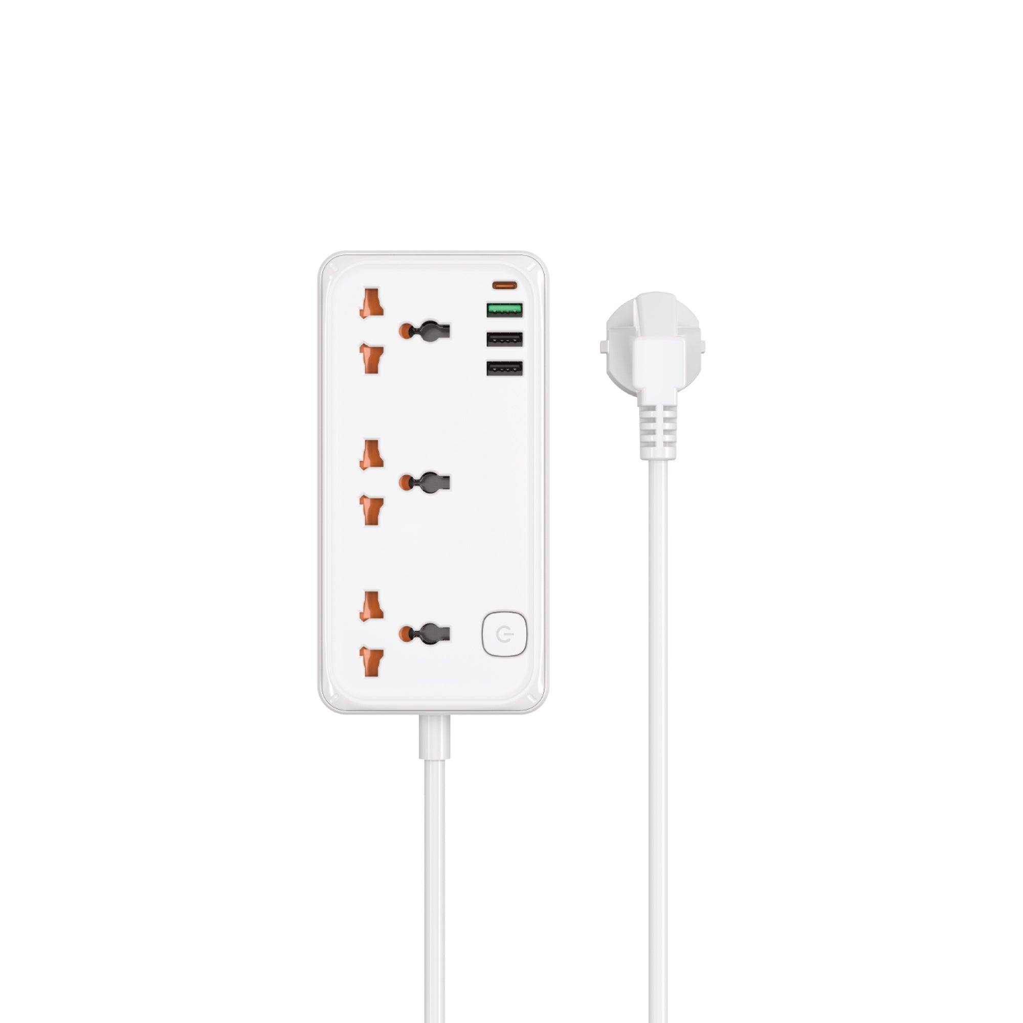 30W Cube Multiple Function GaN Power Strip 1C3A+3 sockets Wi-S005 EU/UK