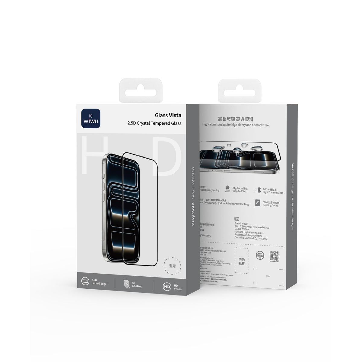 WiWU 2.5D Ultra Clear Smooth Tempered Glass GT-009