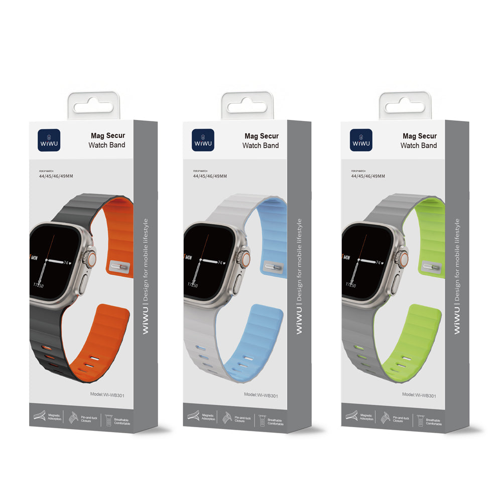 WiWU Mag Secure Watch Band Wi-WB301 Magnetic Silicone Strap
