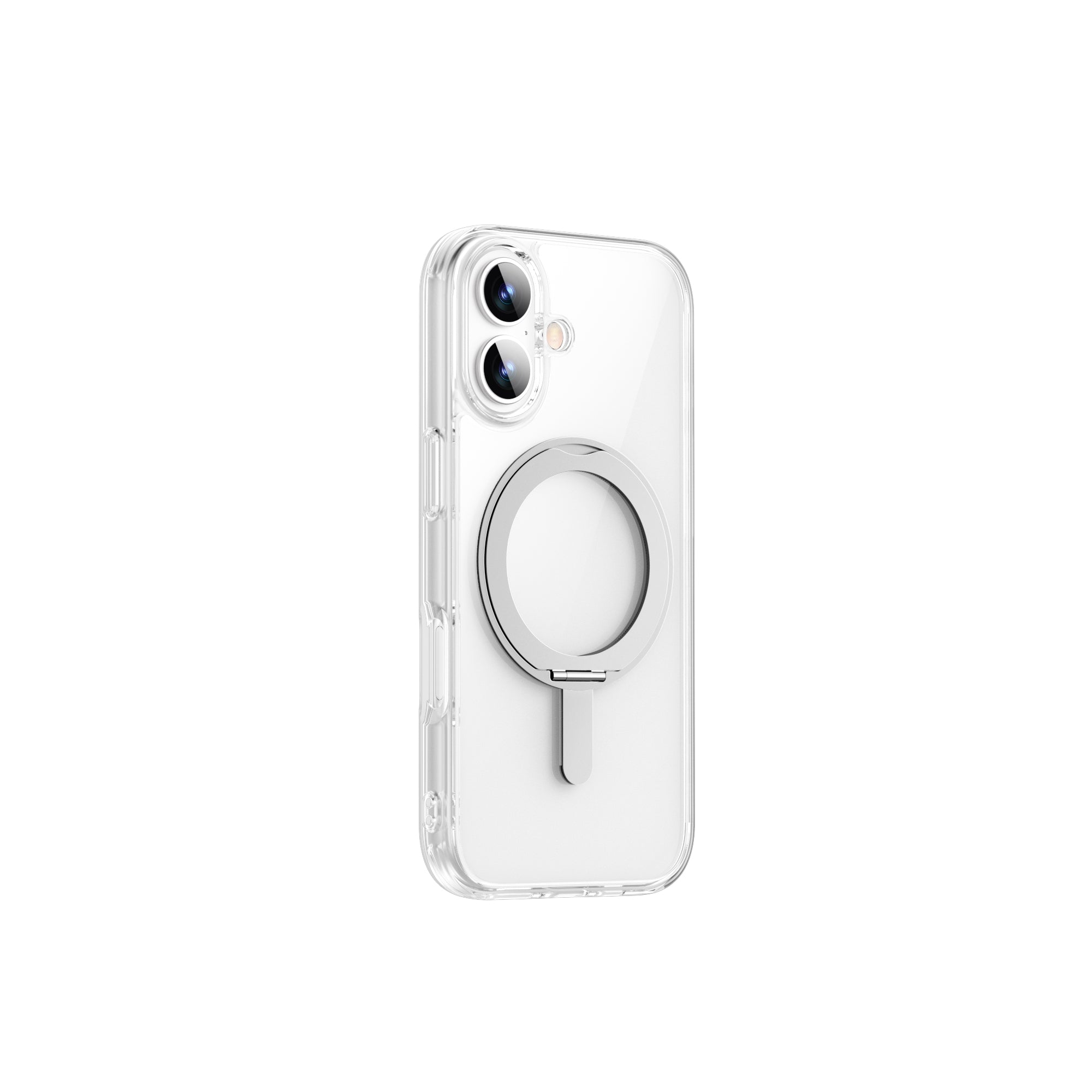 WiWU MCC-201 Magnetic Clear Case with 360 Rotating Stand Anti-Shock PC TPU Shell for IP17 Series