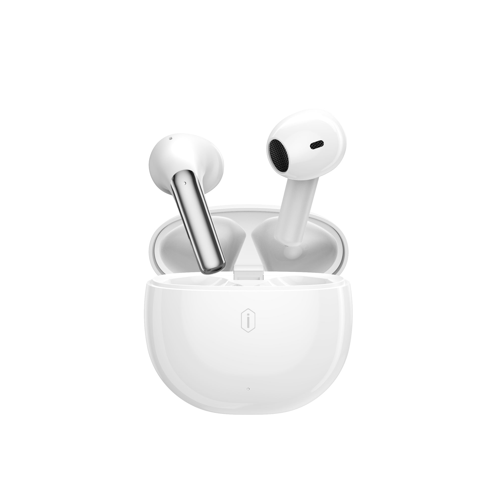 WiWU T31 ENC Wireless Earbuds Bluetooth 53 Headphones with 4 Mic ENC Noise Reduction IPX4 Waterproof 40H Battery Fast Charging Earphones for Calls and Music