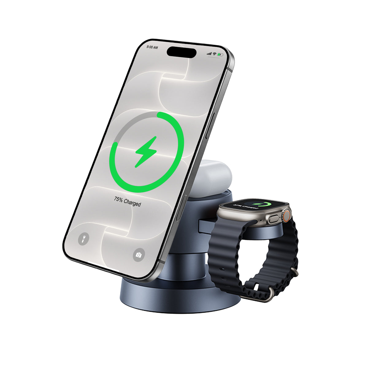 WiWU WH300 Qi2.2 25W 4-in-1 Wireless Charger