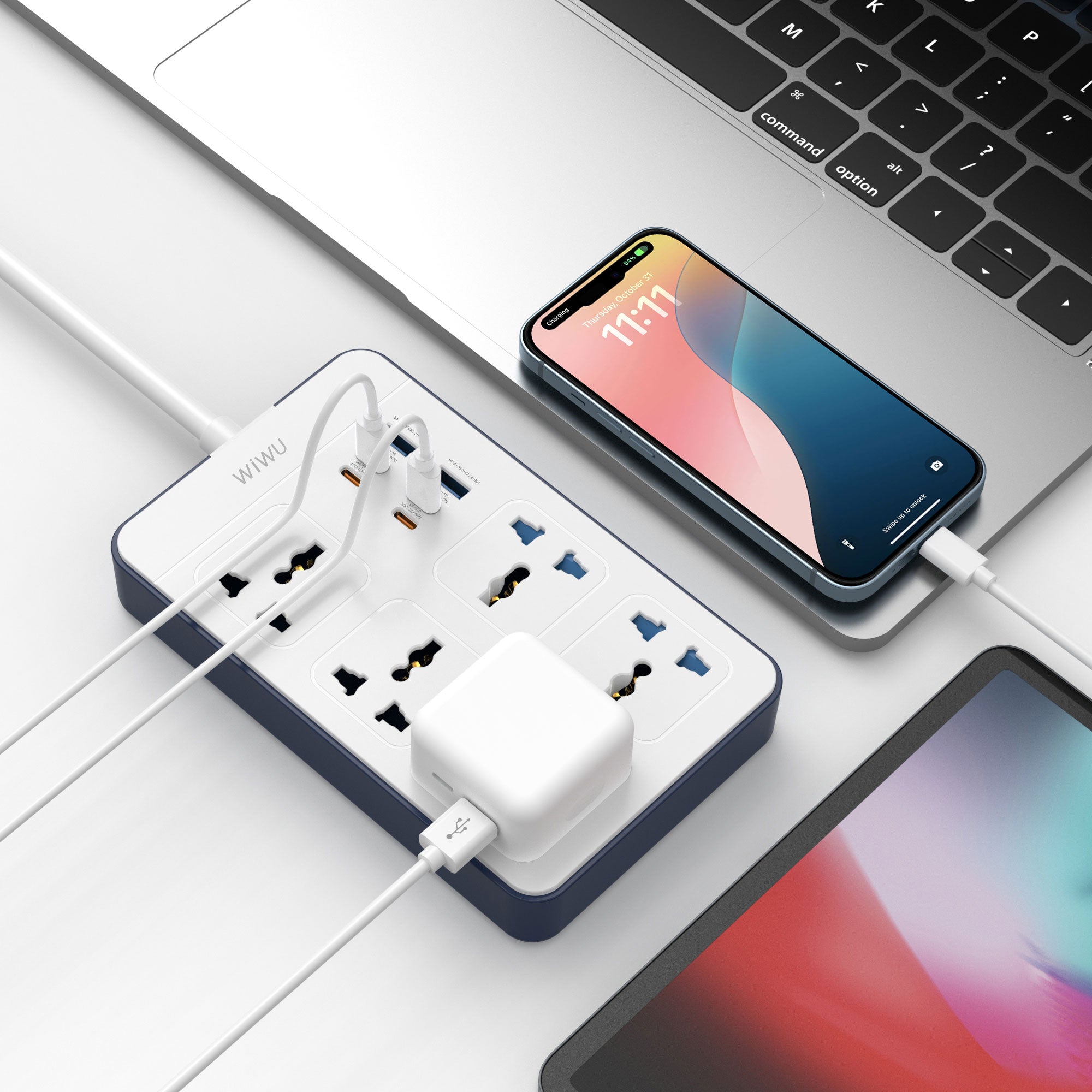 WiWU Wi-S006 PS524 20W GaN 11 in 1 Multifunction Power Strip