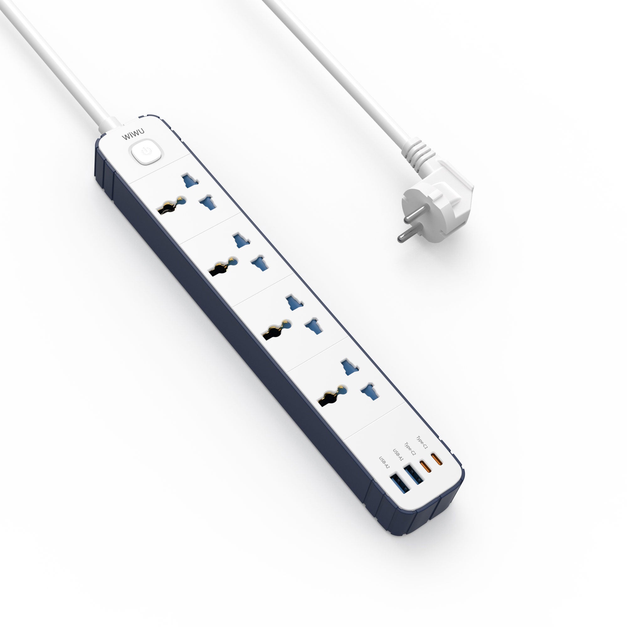 WiWU Wi-S007 PS422 20W GaN 8 in 1 Compact Charging Power Strip