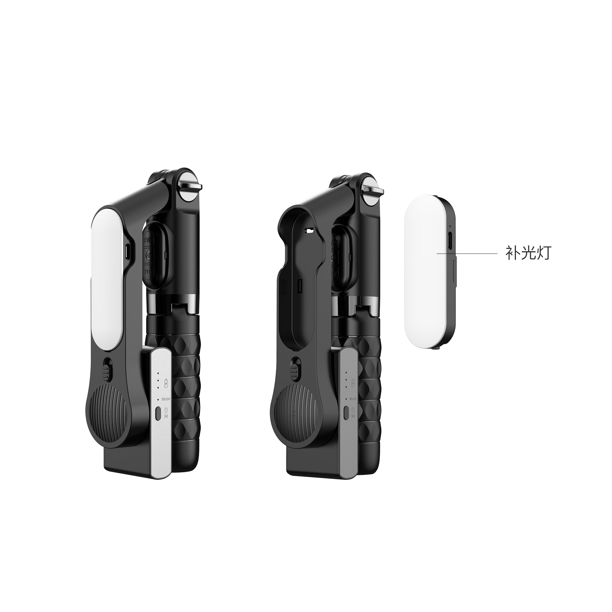WiWU Wireless Connection Portable Selfie Stick with Beauty Light Foldable Selfie stick with Tripod and remote control Wi-SE013