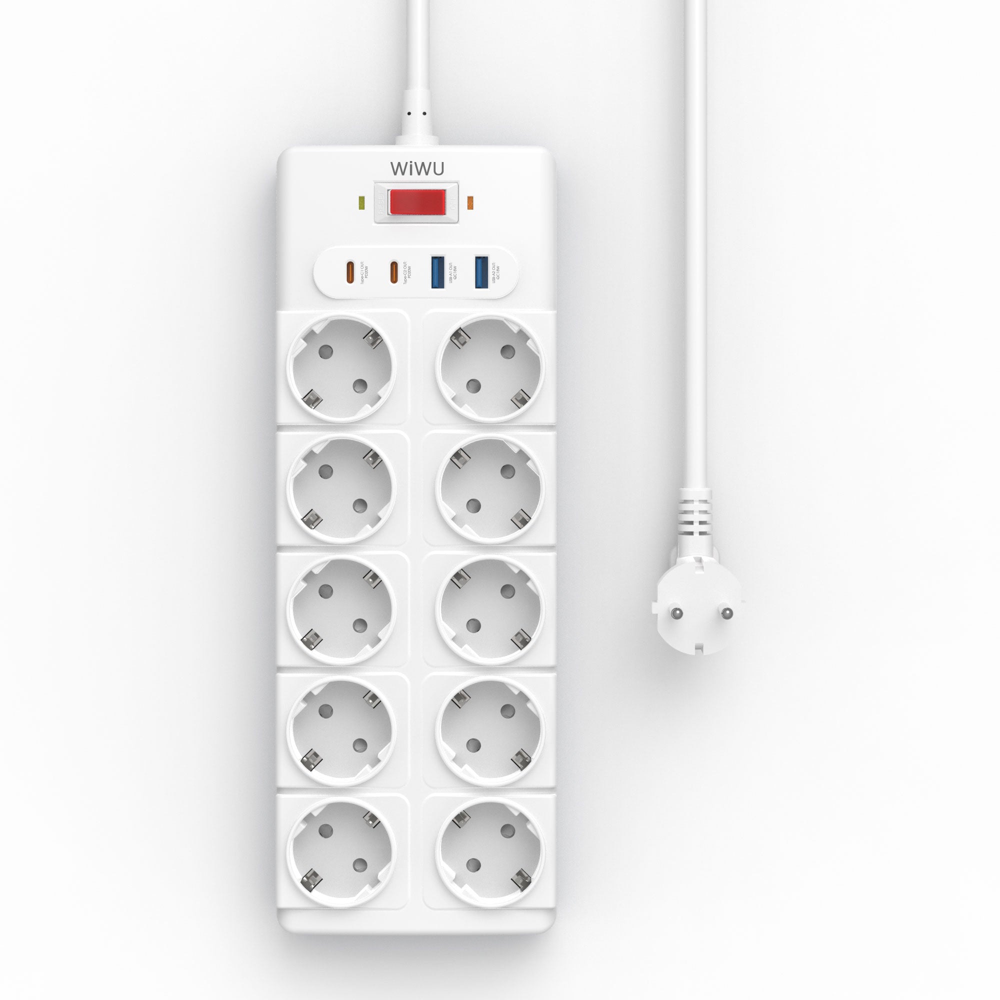 WiWU Wi-S008 PS1042 20W GaN 14 in 1 High Capacity Power Strip