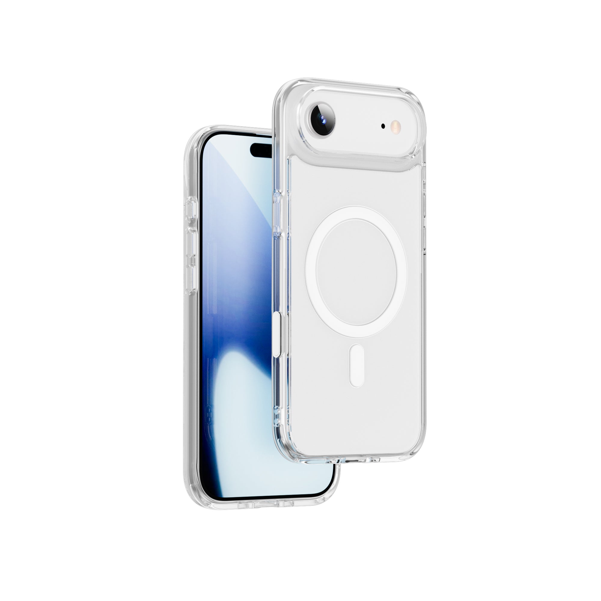 WiWU MCC-102 Dynamic Magnetic Case with Touch-Sensitive Camera Key and Thickened Clear Shield for IP17 Series