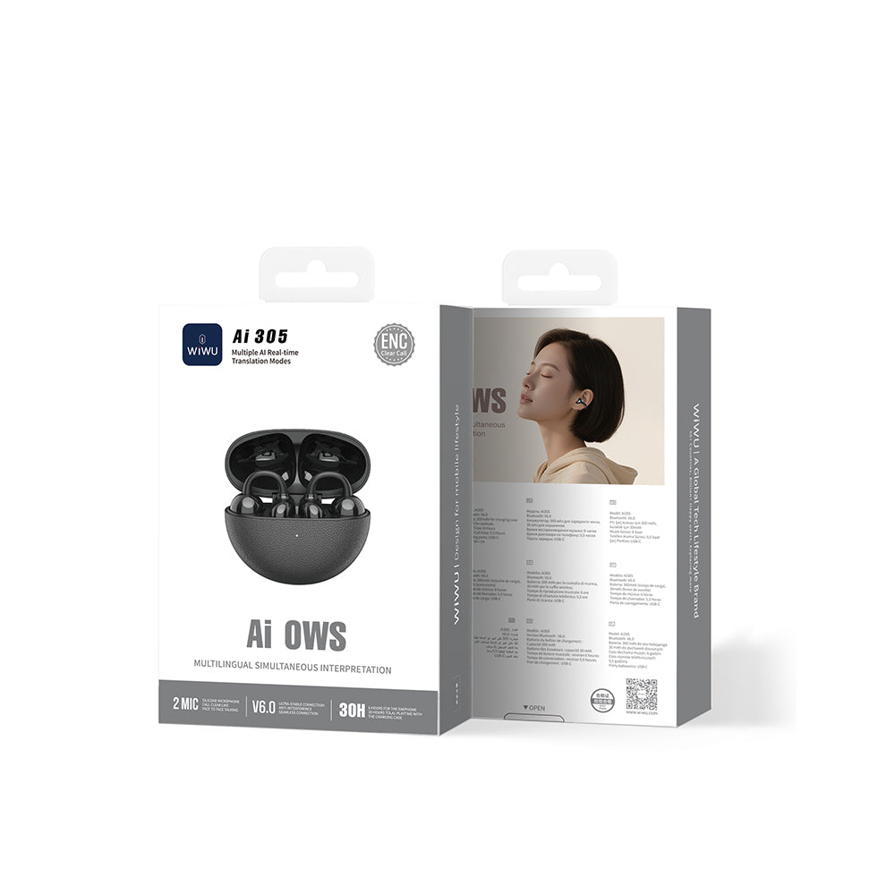 WiWU Ai305 Multilingual Real-time Translation Wireless Earbuds