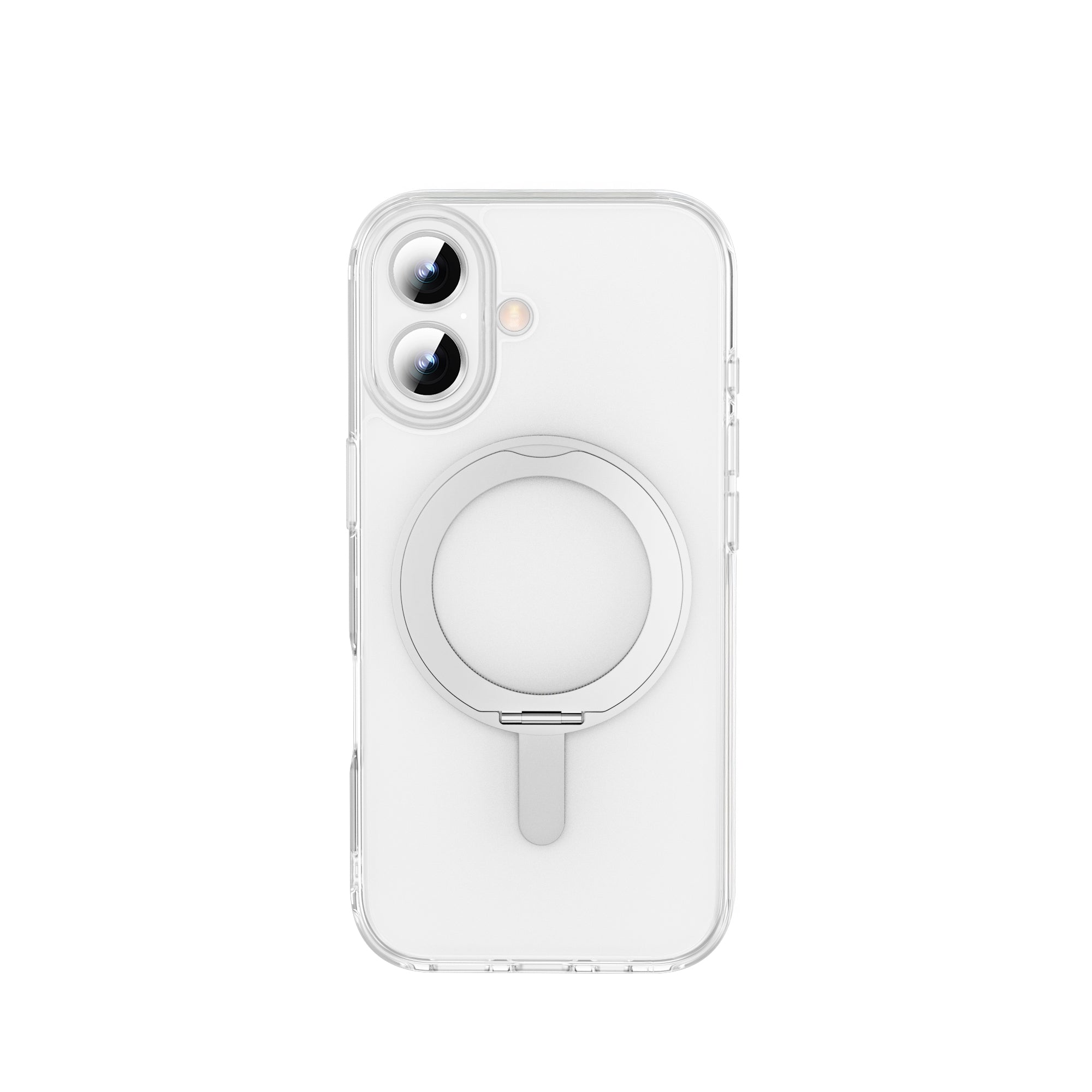 WiWU MCC-201 Magnetic Clear Case with 360 Rotating Stand Anti-Shock PC TPU Shell for IP17 Series