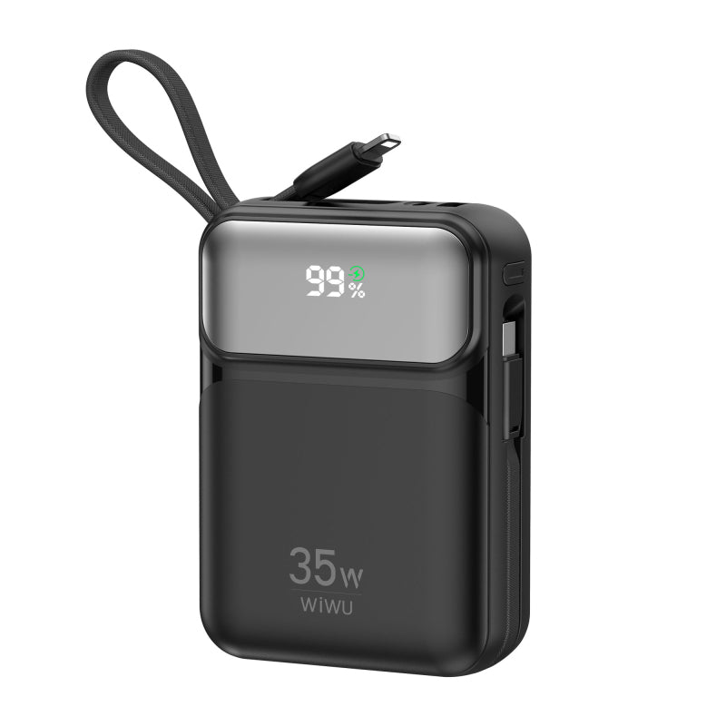 WiWU Galaxy Power bank 10000mah 35W Fast Power bank with cable Wi-P052