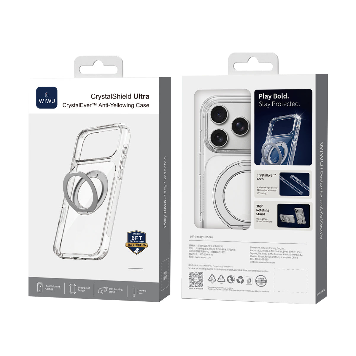 WiWU CrystalShield Ultra CrystalEver™ Anti-Yellowing Case – CS-203