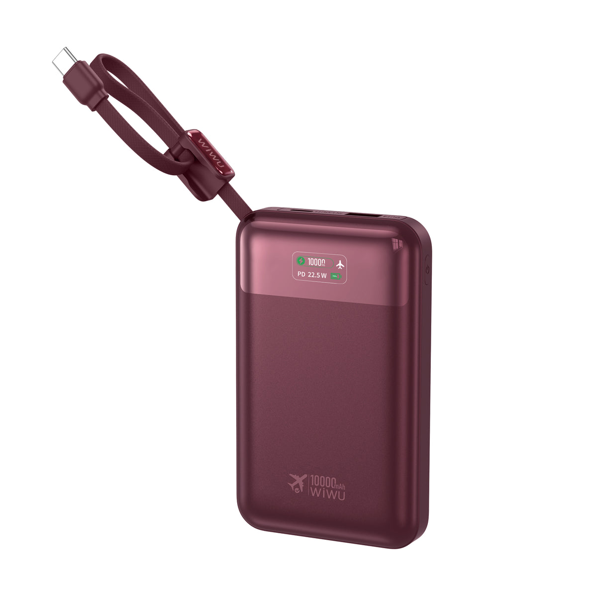 WiWU Wi-P001 10000mAh 22.5W Fast Charging Power Bank with LED Display