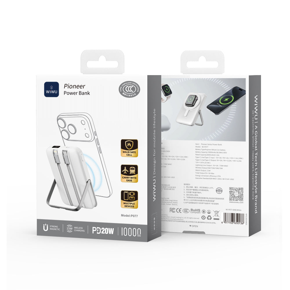 WiWU Pioneer Power Bank Wi-P077 10000mAh