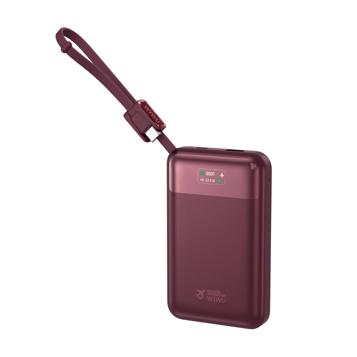 WiWU Wi-P001 10000mAh 22.5W Fast Charging Power Bank with LED Display