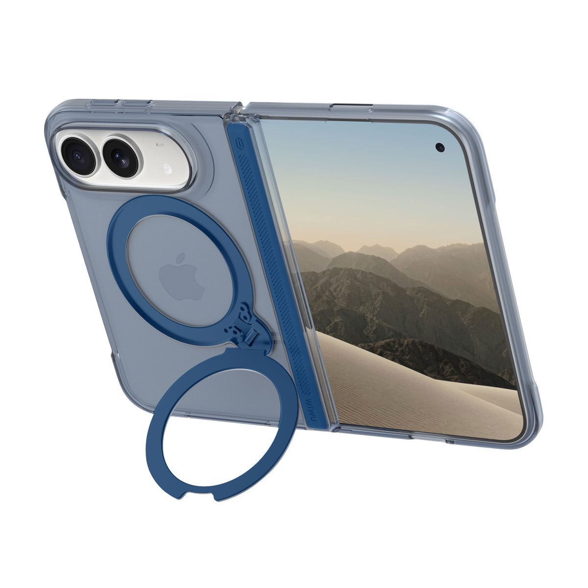 WiWU DS-203 DiamondShield Ultra Anti-Yellowing Magnetic Case with Adjustable Stand for iP Duo
