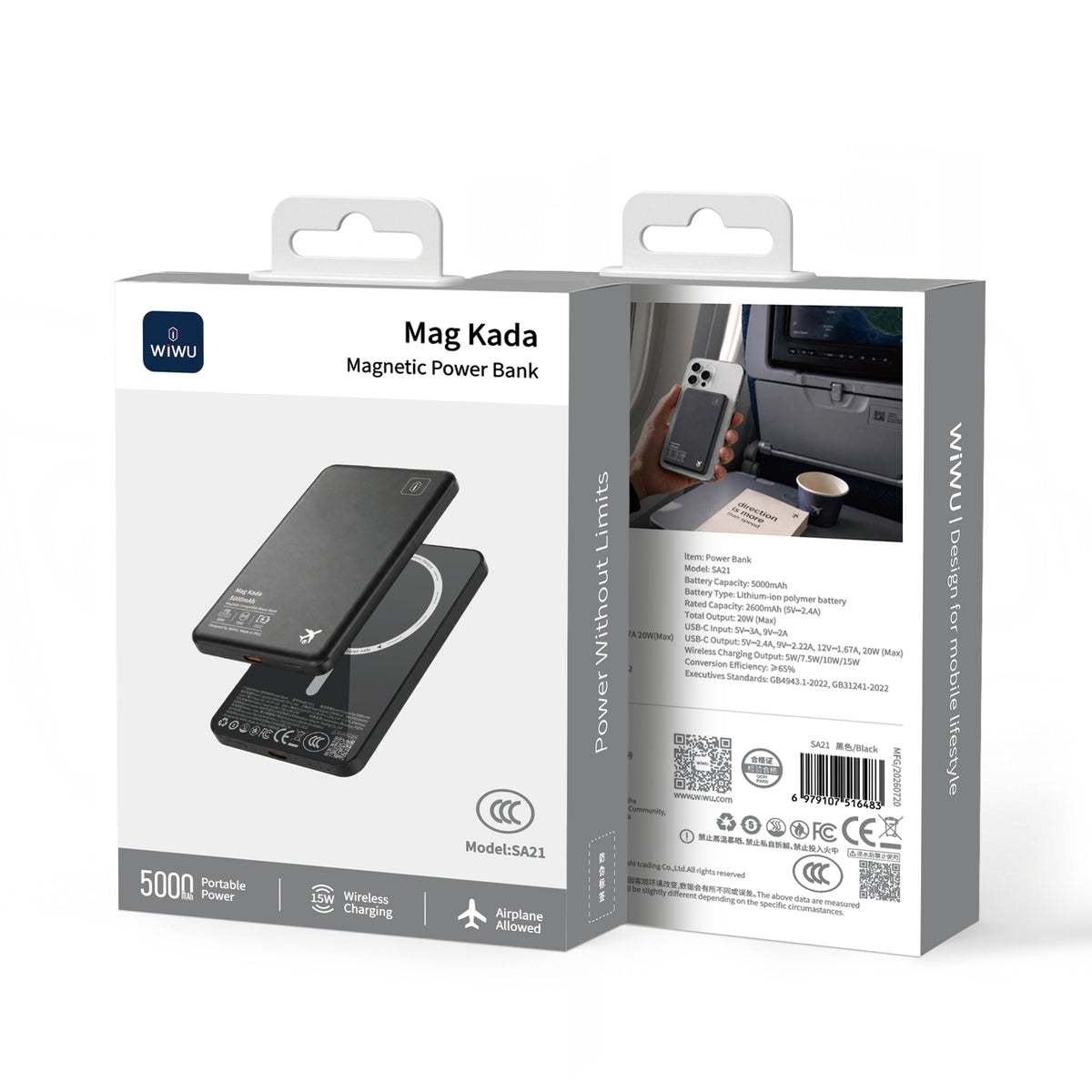 WiWU SA21 Mag Kada 5000mAh Magnetic Power Bank