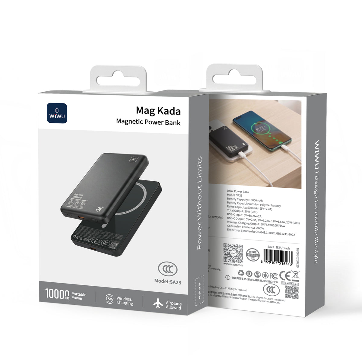 WiWU SA23 Mag Kada 10000mAh Magnetic Power Bank