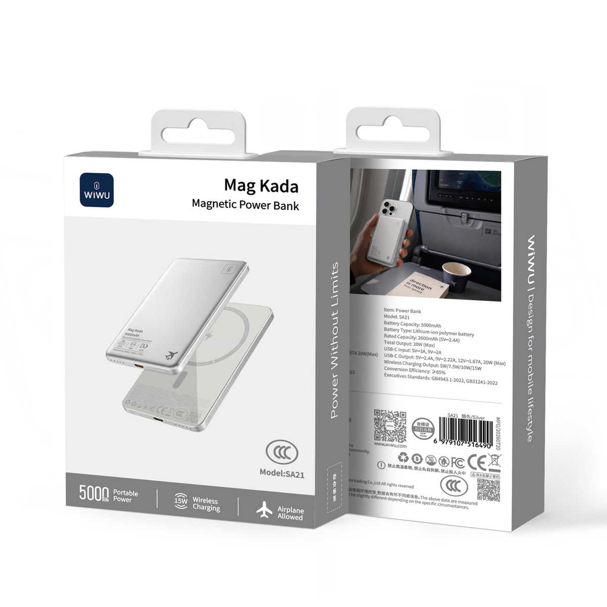 WiWU SA21 Mag Kada 5000mAh Magnetic Power Bank