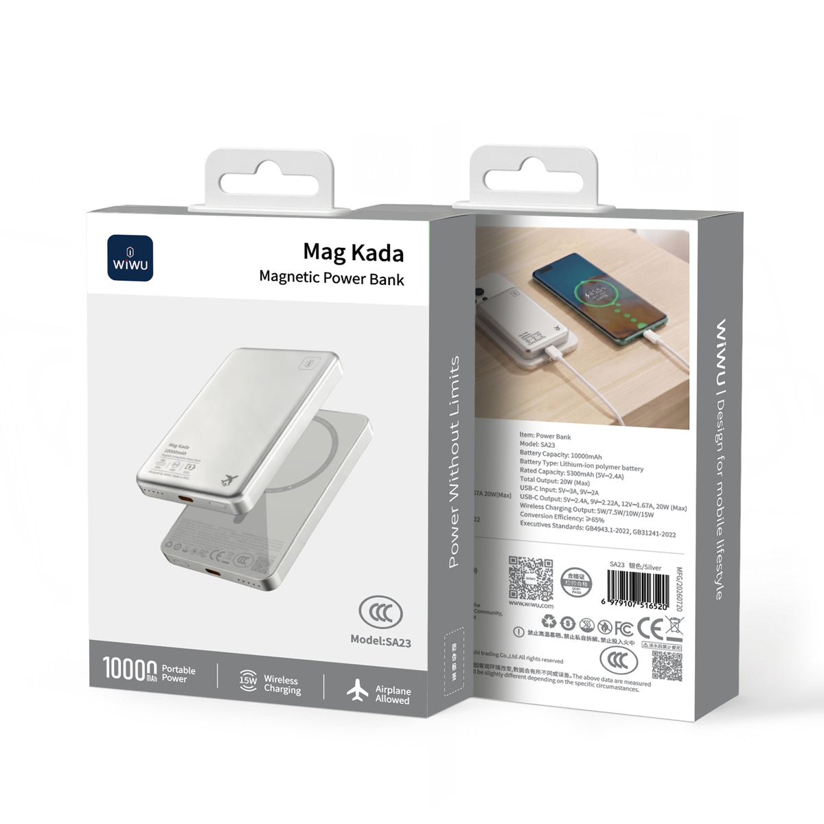 WiWU SA23 Mag Kada 10000mAh Magnetic Power Bank