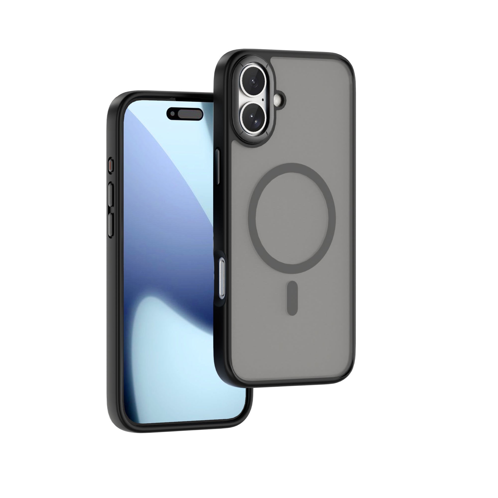 WiWU FGG-012 Armor Magnetic Case Soft Touch with Metal Buttons and Camera Ring for IP17 Series