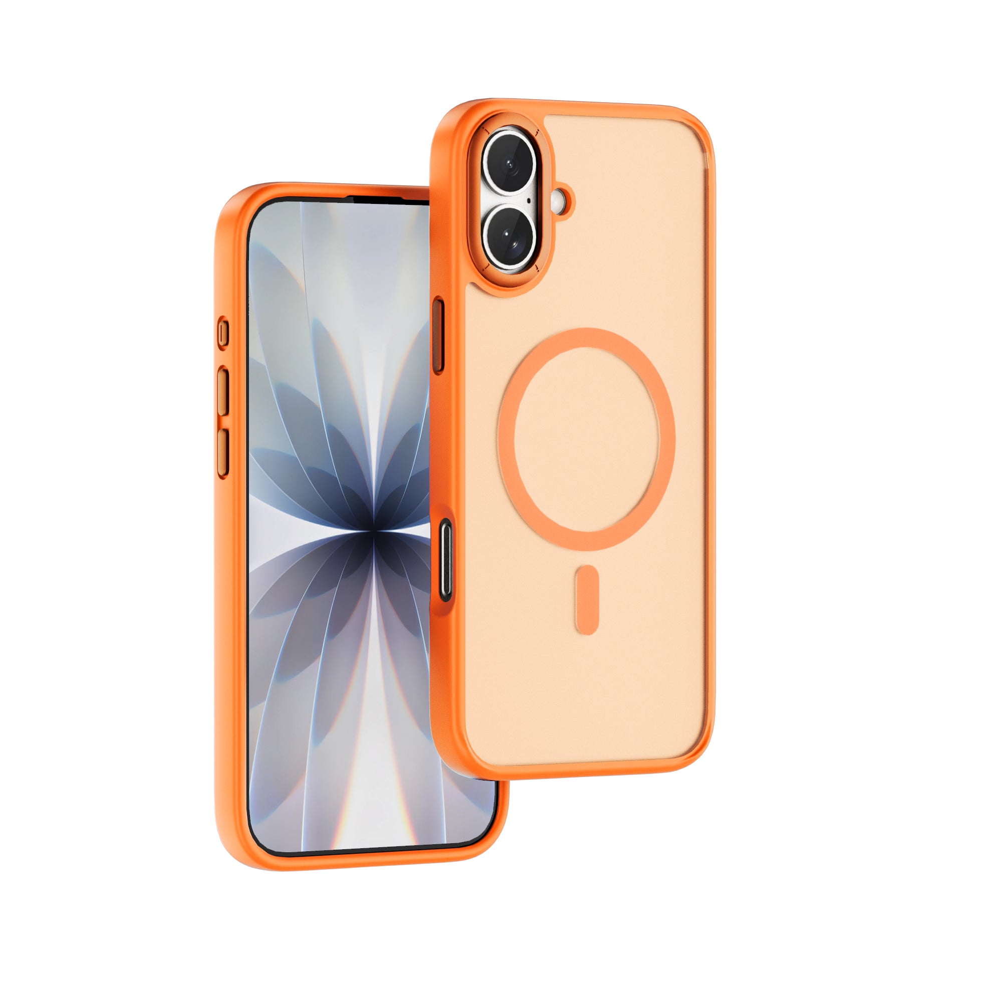 WiWU FGG-012 Armor Magnetic Case Soft Touch with Metal Buttons and Camera Ring for IP17 Series