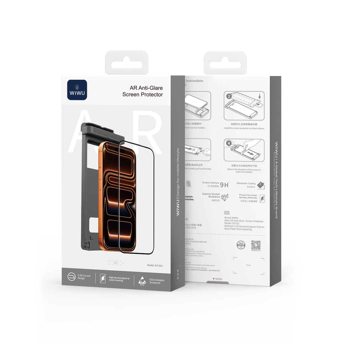 WiWU 2.5D AR Anti-Reflective Tempered Glass GT-031