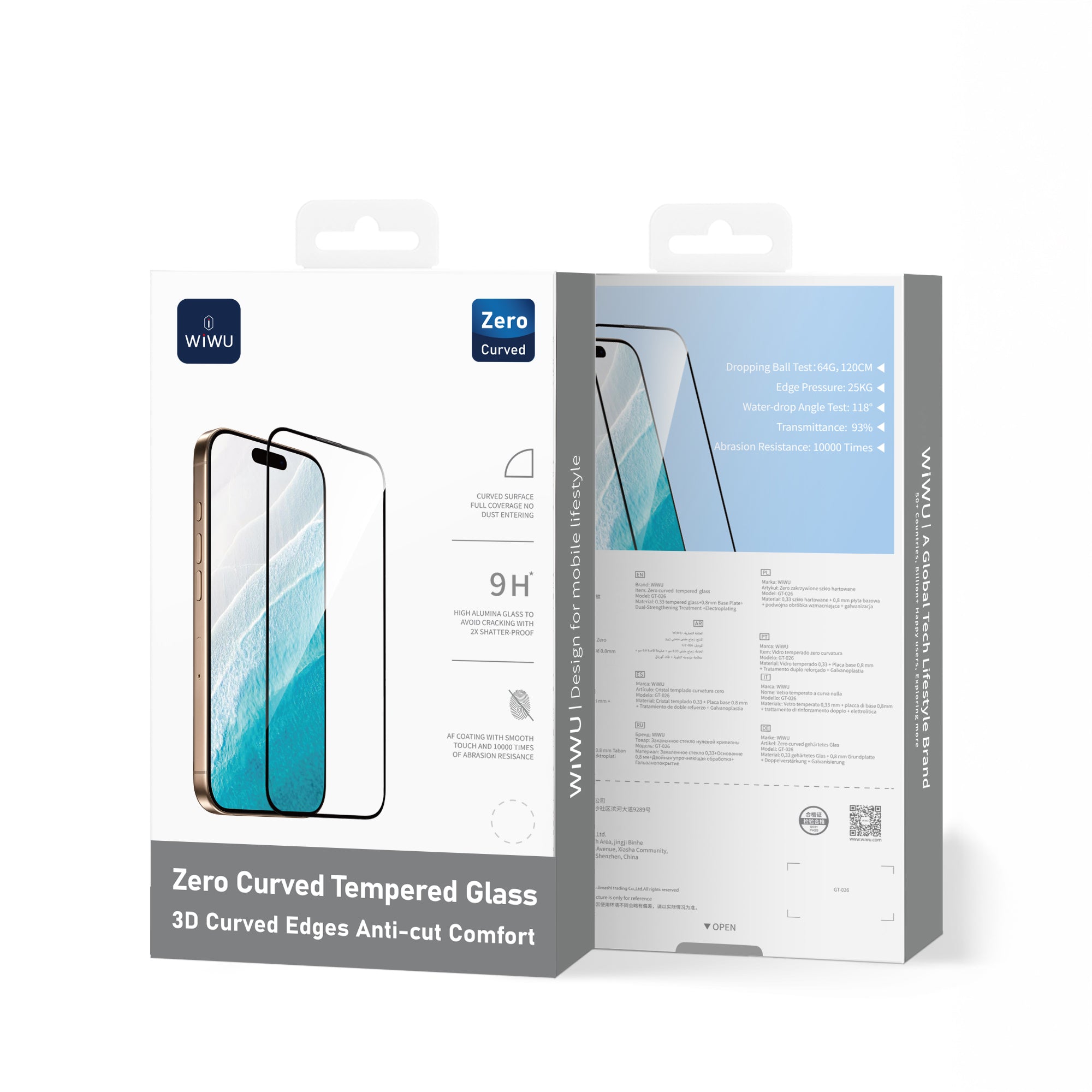 WiWU Zero Curved tempered glass for iP17 Series GT-026