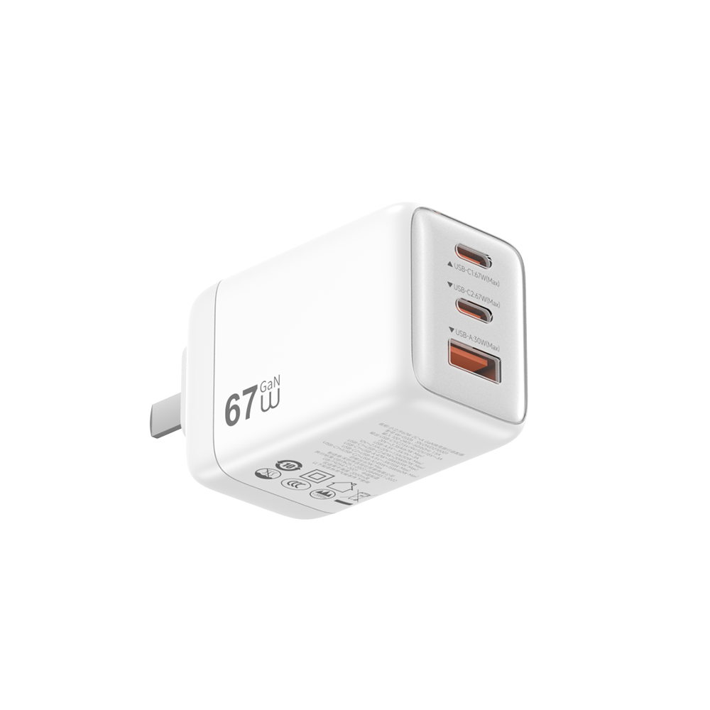 WiWU Cube 67W 2C+A GaN Fast Charger Wi-G026