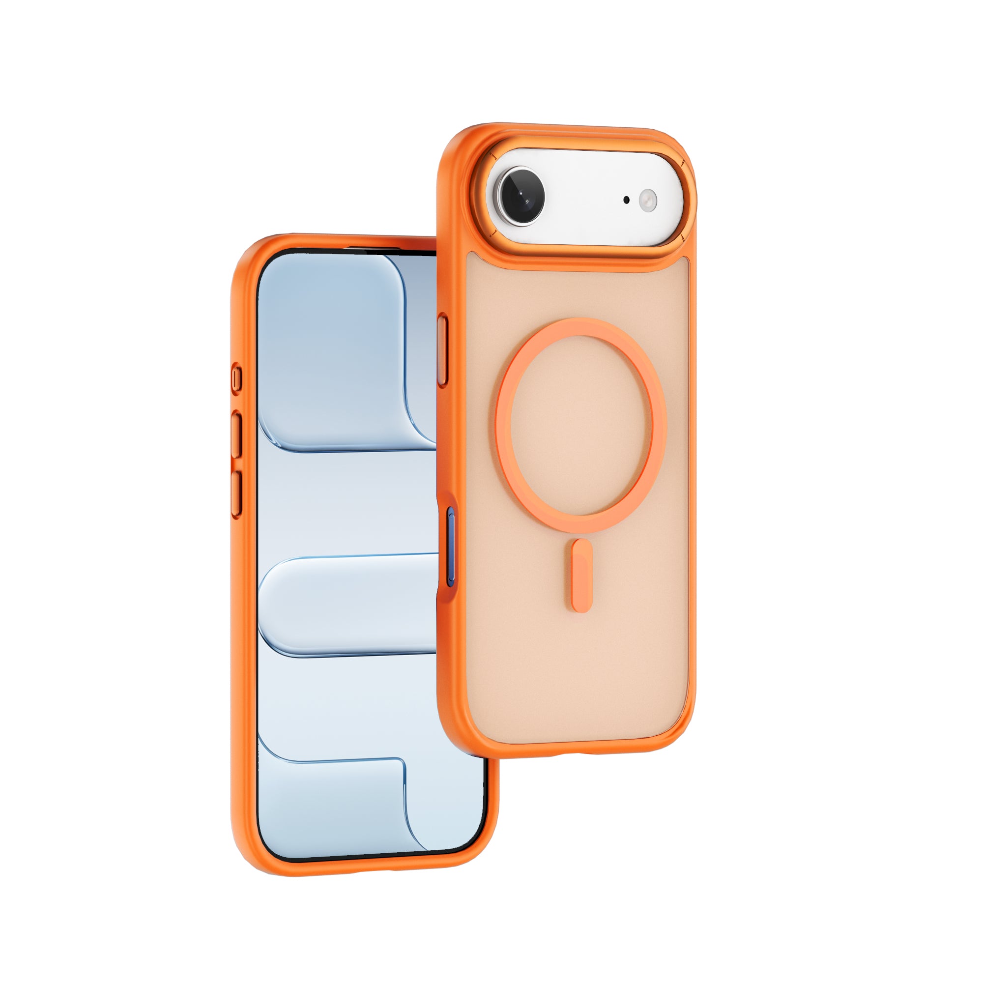 WiWU FGG-012 Armor Magnetic Case Soft Touch with Metal Buttons and Camera Ring for IP17 Series