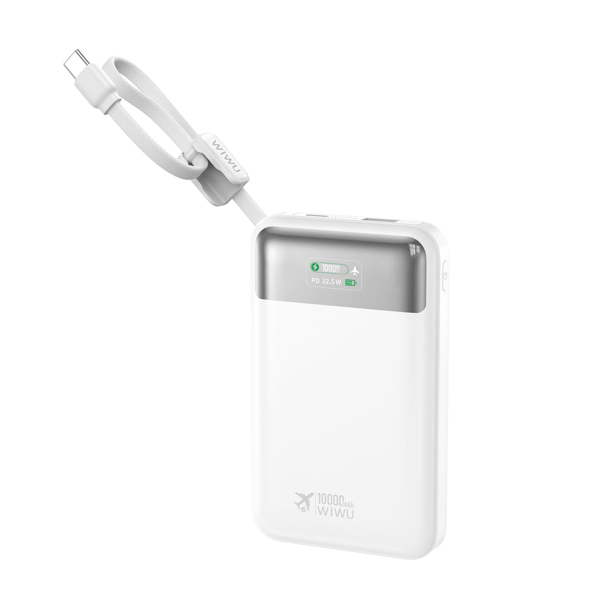 WiWU Wi-P001 10000mAh 22.5W Fast Charging Power Bank with LED Display