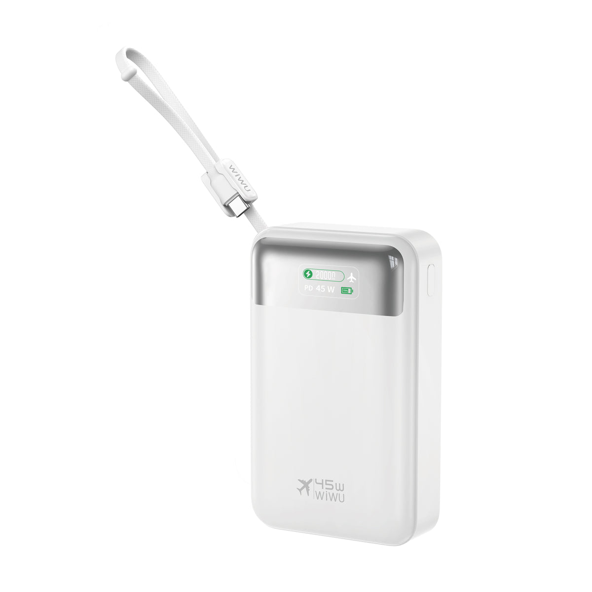 WiWU Wi-P002 20000mAh 45W Fast Charging Power Bank with LED Display