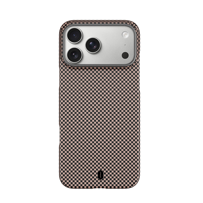 WiWU DCC-208 ARAMID ARMOR Magnetic Case 600D Aramid Fiber Slim Protective Kickstand Cover Anti-Fingerprint for IP17 Series Black Gold Red