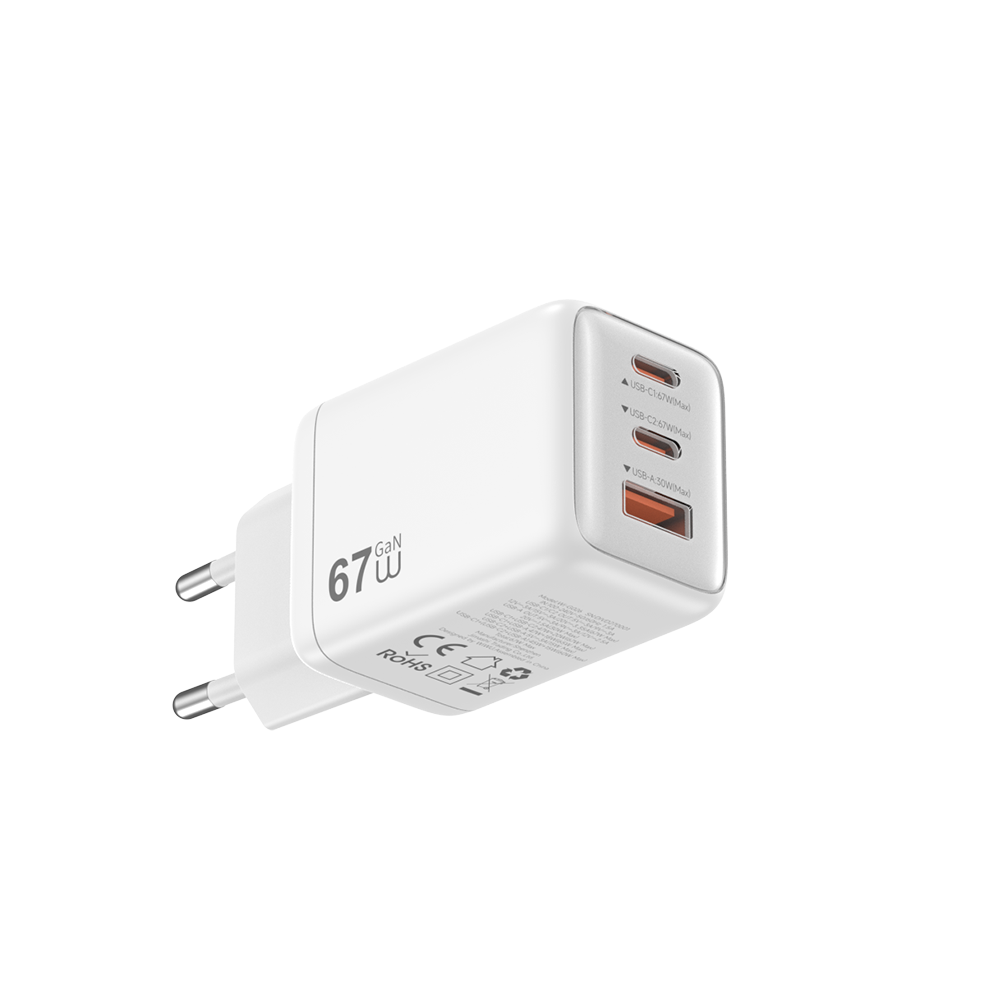 WiWU Cube 67W 2C+A GaN Fast Charger Wi-G026