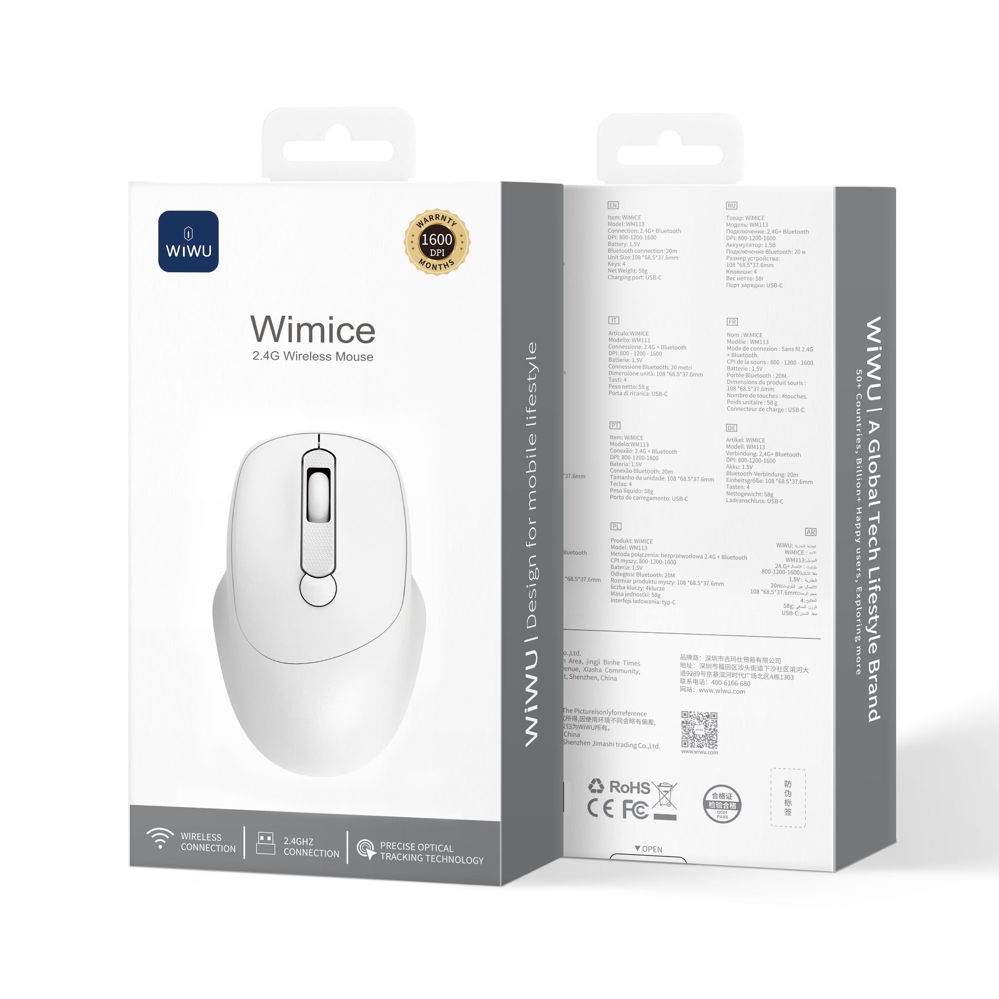 WiWU 2.4G Wireless Office Mouse WM113