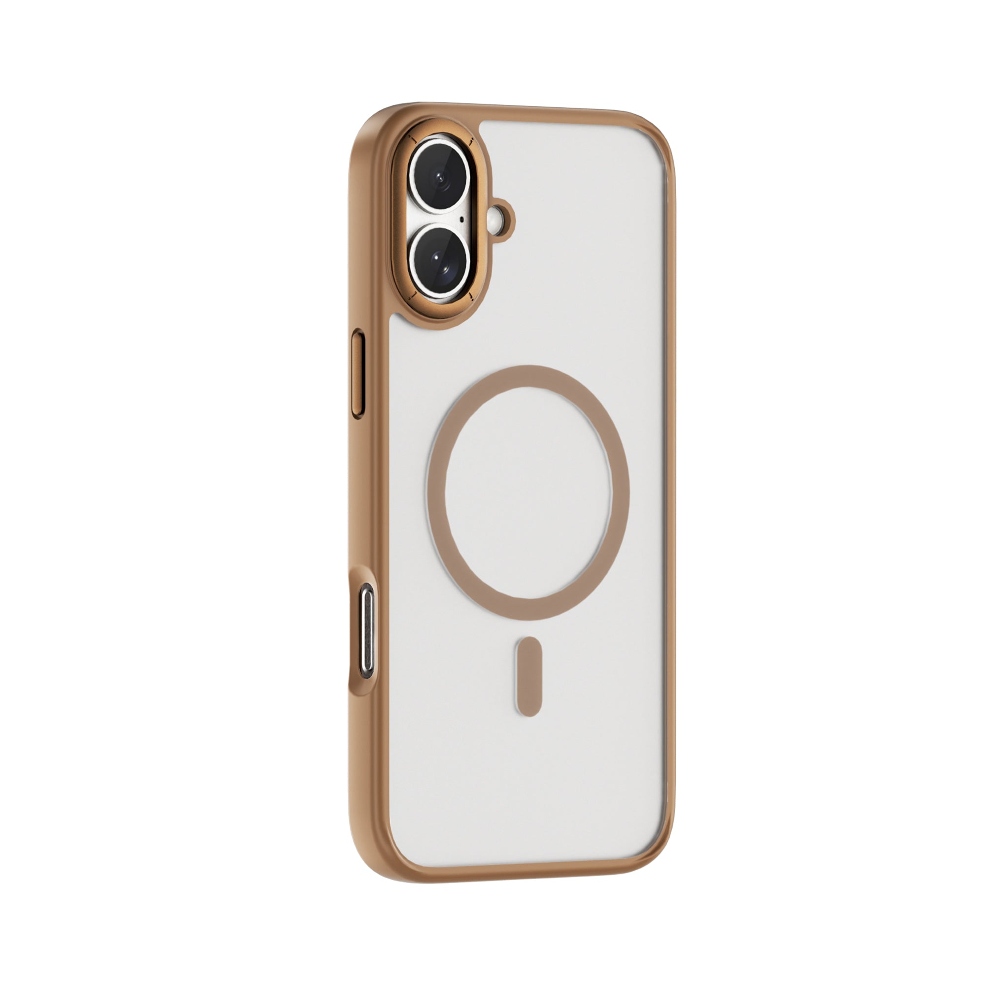 WiWU FGG-012 Armor Magnetic Case Soft Touch with Metal Buttons and Camera Ring for IP17 Series