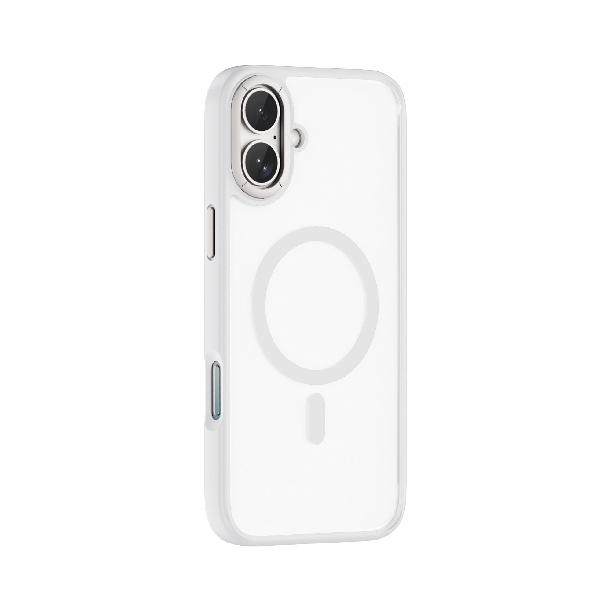 WiWU FGG-012 Armor Magnetic Case Soft Touch with Metal Buttons and Camera Ring for IP17 Series