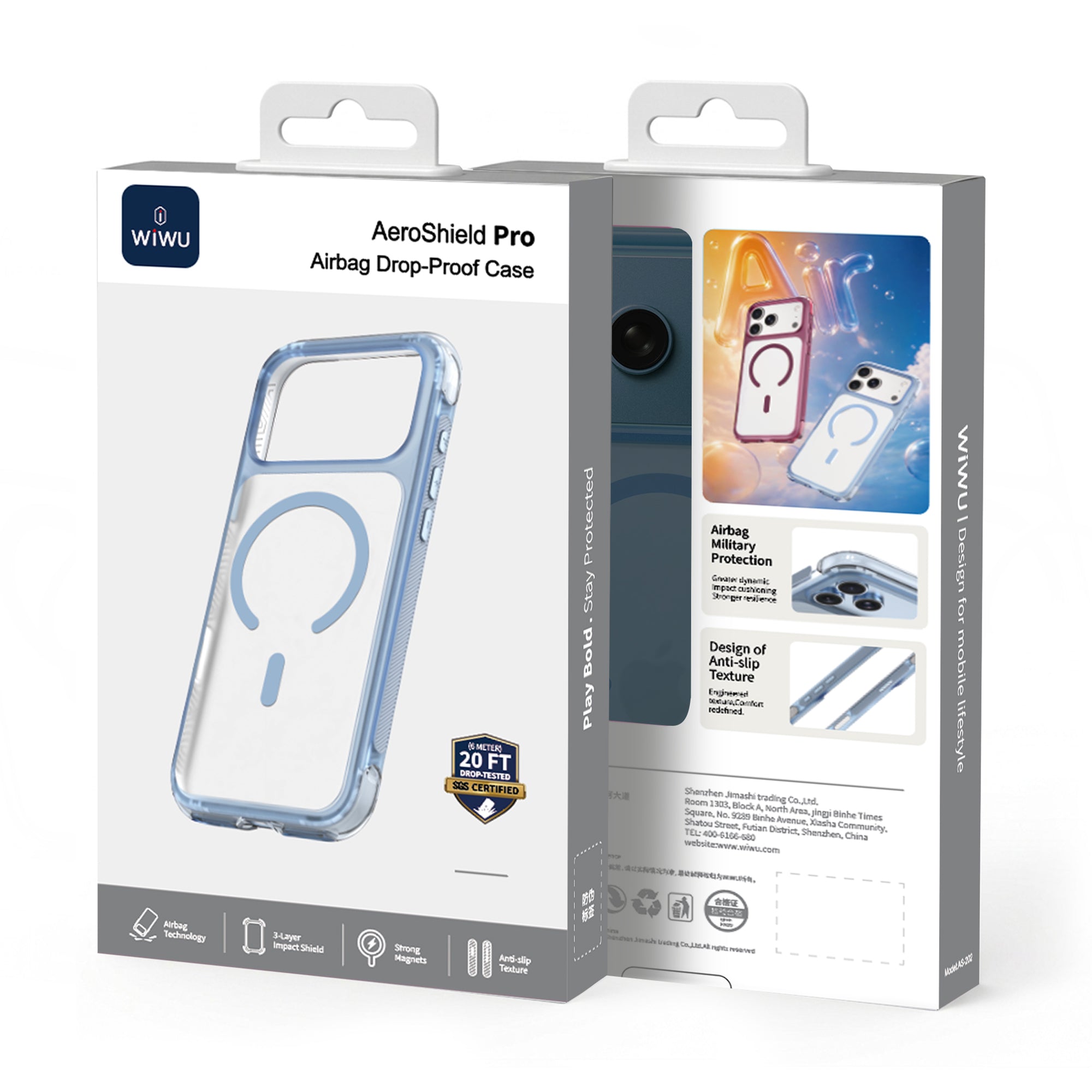 WiWU AS-202 AeroShield Pro Airbag Anti-Drop MagSafe Phone Case