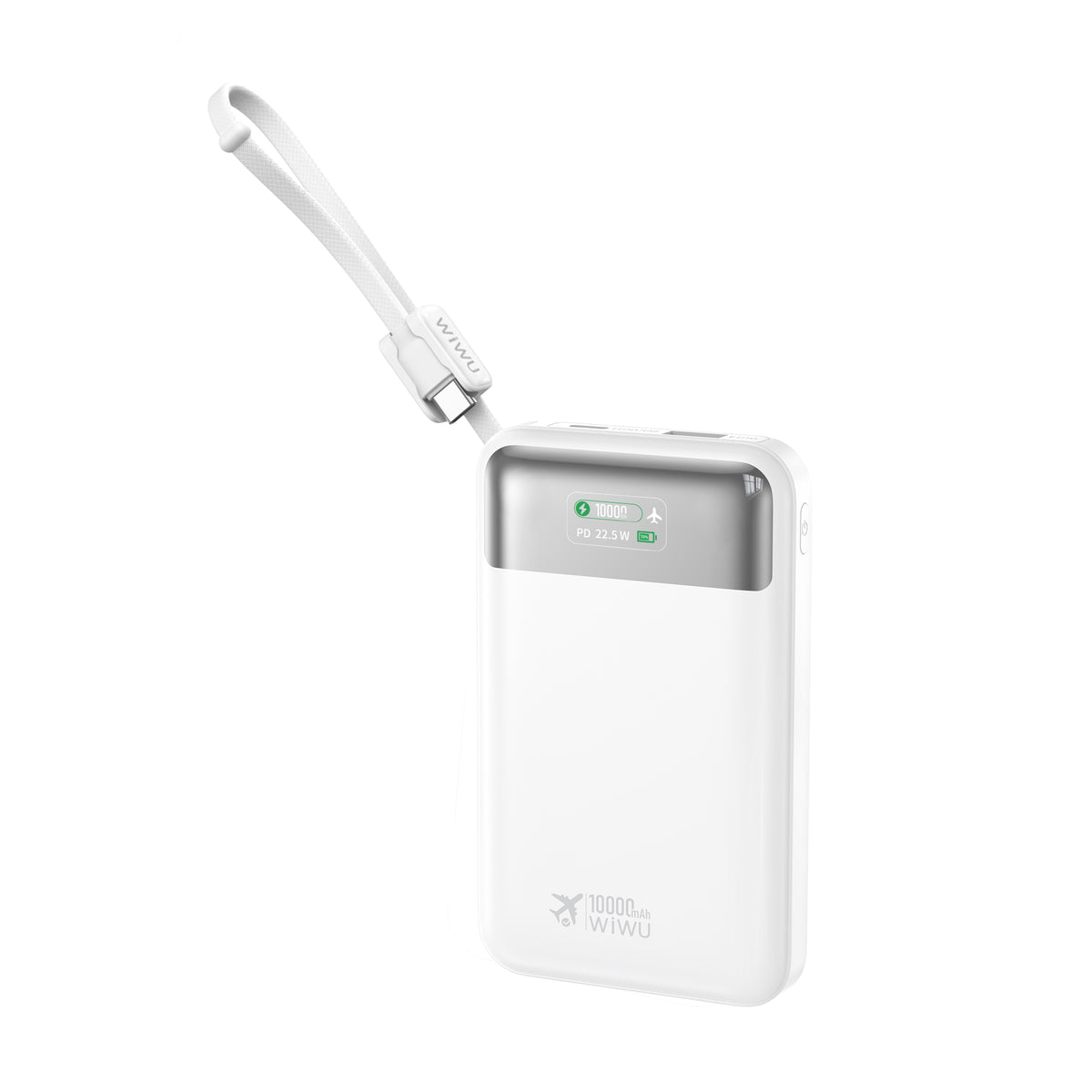 WiWU Wi-P001 10000mAh 22.5W Fast Charging Power Bank with LED Display
