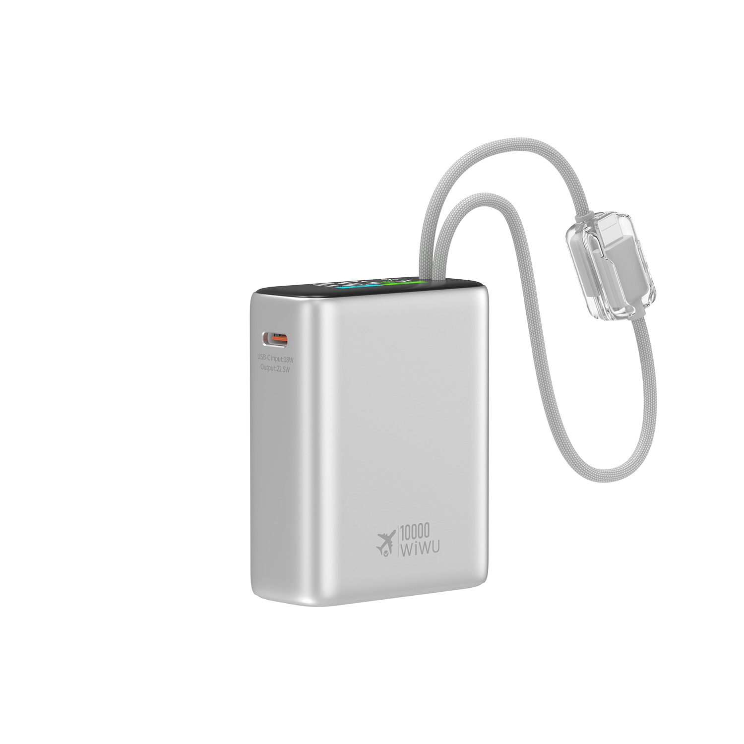 WiWU Power Plus Built-in Cable Power Bank T203ALF