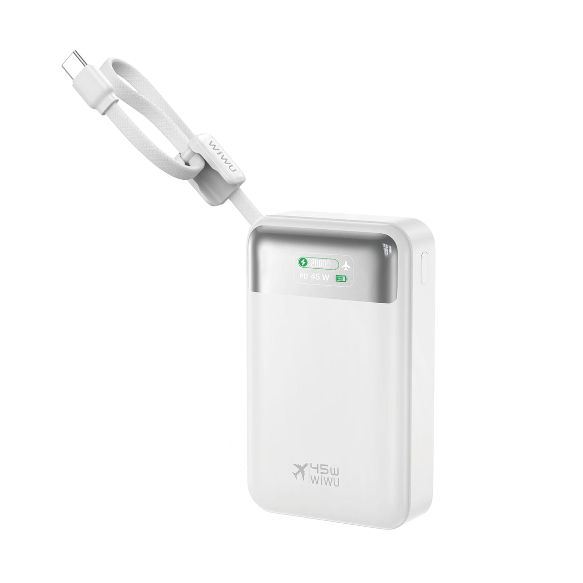WiWU Wi-P002 20000mAh 45W Fast Charging Power Bank with LED Display