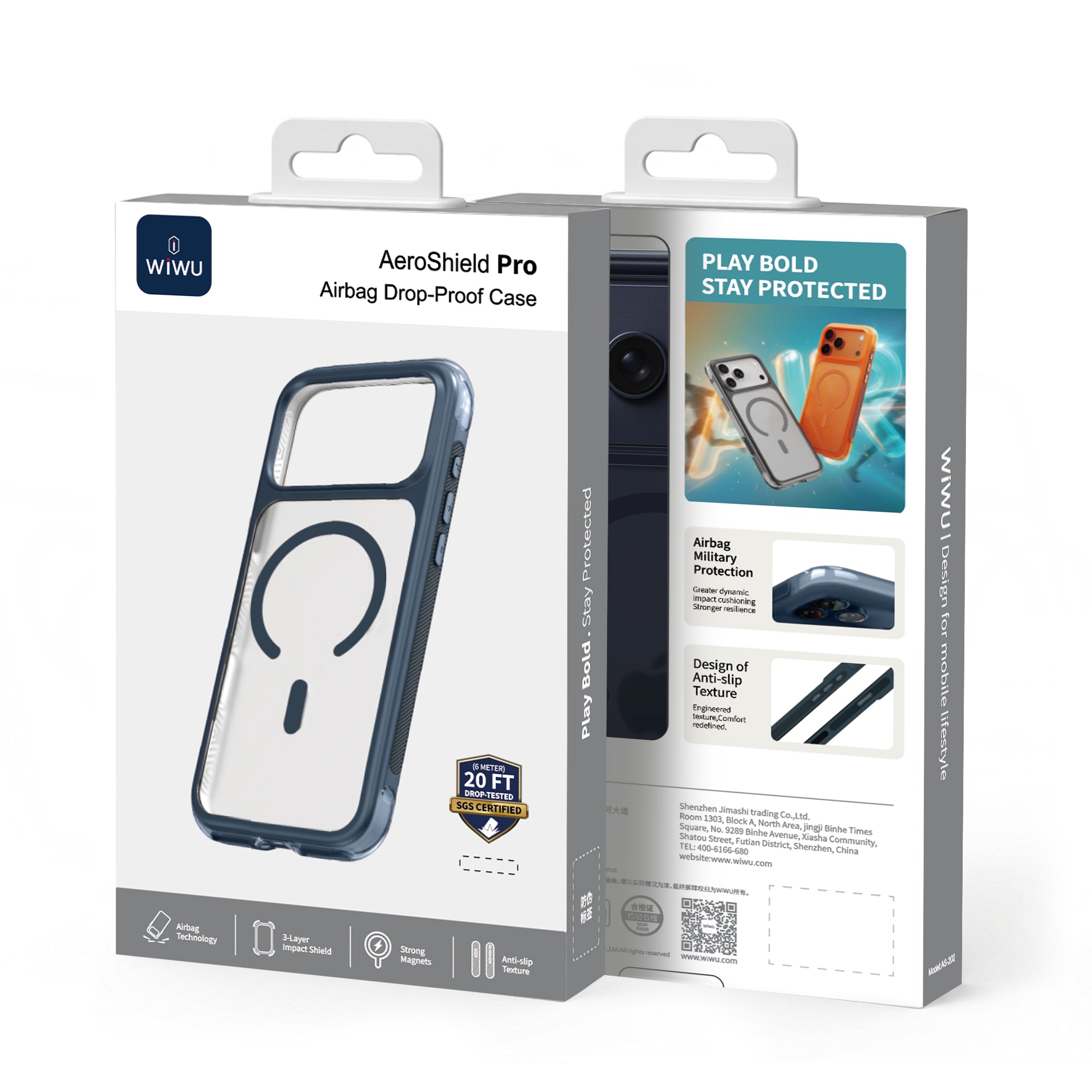 WiWU AS-202 AeroShield Pro Airbag Anti-Drop MagSafe Phone Case
