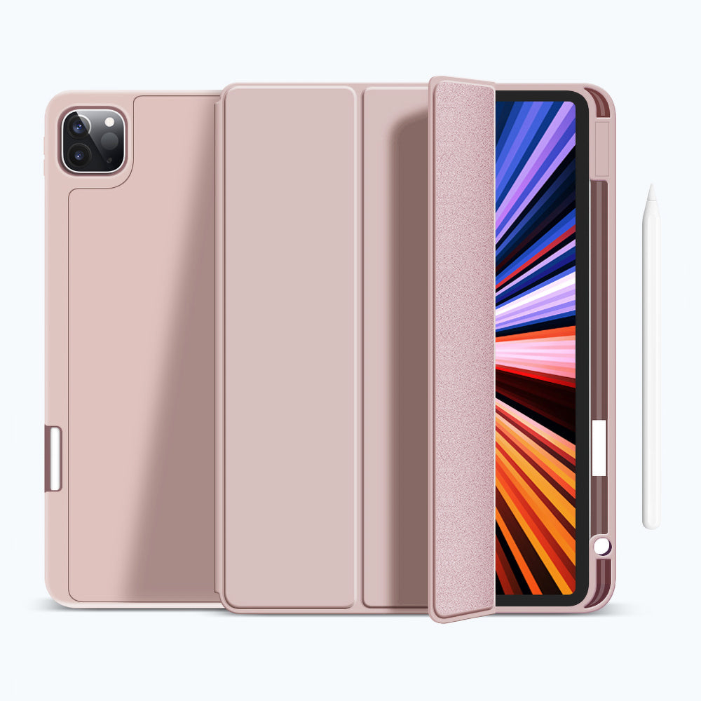 WiWU Multi-color Skin Feeling Shockproof Protective Case with Pencil Holder for iPad 10.2 & 10.5 & 10.9 & 12.9 inch