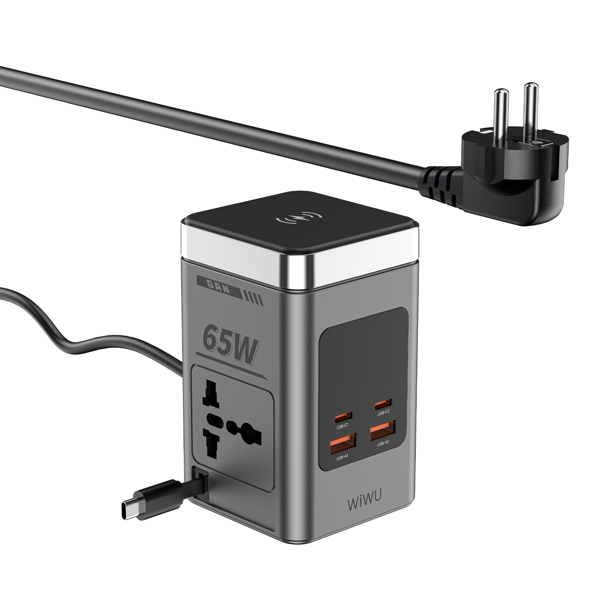 WiWU 65W GaN 10-in-1 Wireless Chager with cable&socket Wi-W040