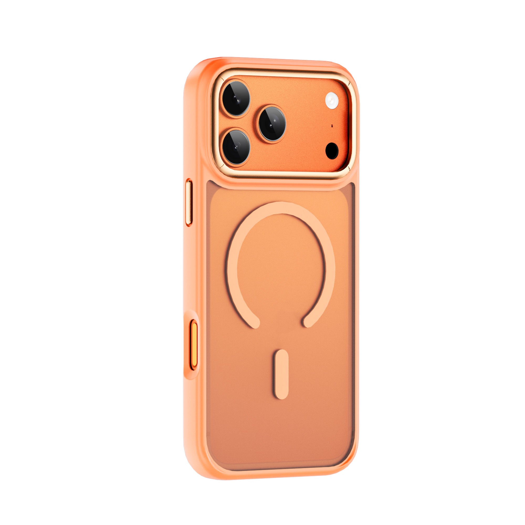 WiWU FGG-012 Armor Magnetic Case Soft Touch with Metal Buttons and Camera Ring for IP17 Series