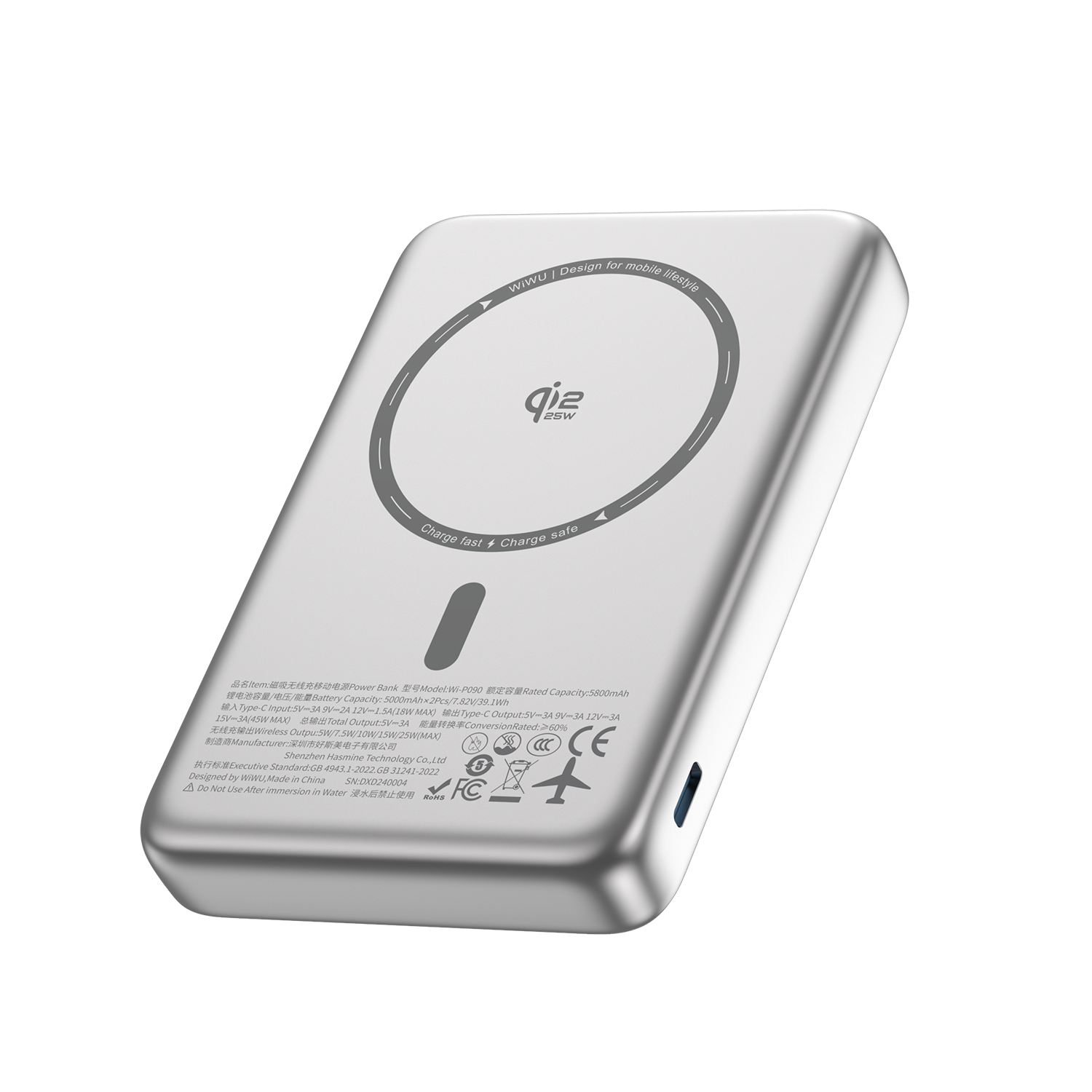 WiWU Mag Pro Qi2 Power Bank Wi-P090