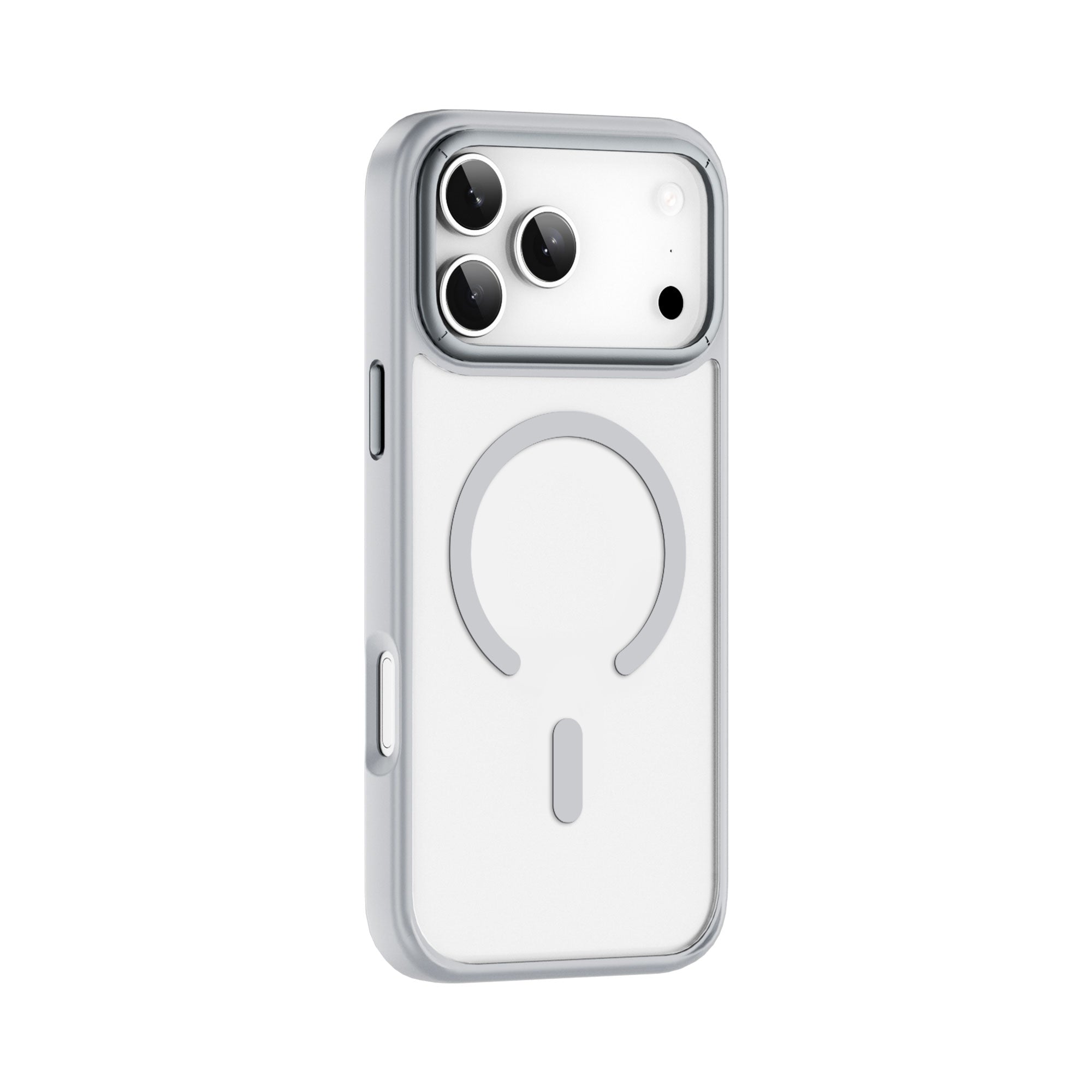 WiWU FGG-012 Armor Magnetic Case Soft Touch with Metal Buttons and Camera Ring for IP17 Series